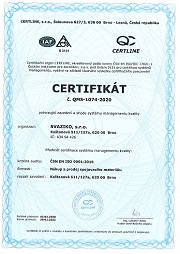 certifikát QMS